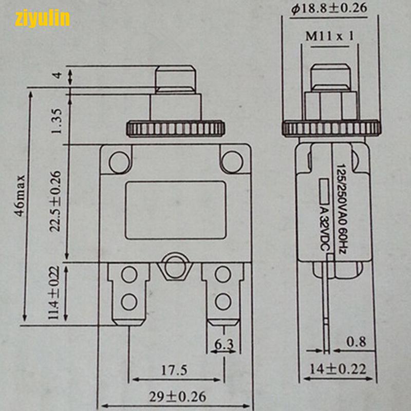 Cầu Dao Bảo Vệ Quá Tải 3A 4A 5A 6A 8A 10A 15A 20A