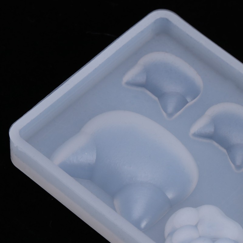 Khuôn silicon tạo hình mặt trăng và dấu chân mèo làm đồ trang sức