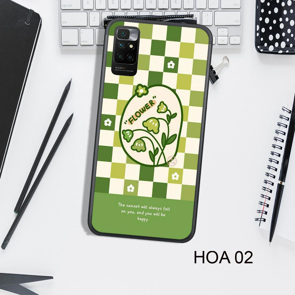 Ốp Lưng  XIAOMI  REDMI 10 - REDMI NOTE 10 4G - REDMI NOTE 10 5G, In Hình HOA, Màu Sắc Bắt Mắt.