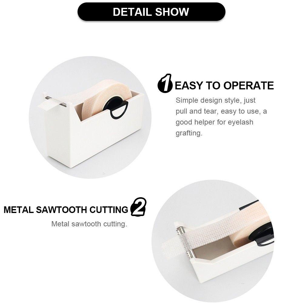 Giá Đỡ Cuộn Băng Keo Dán Lông Mi Màu Trắng Đen Tiện Dụng