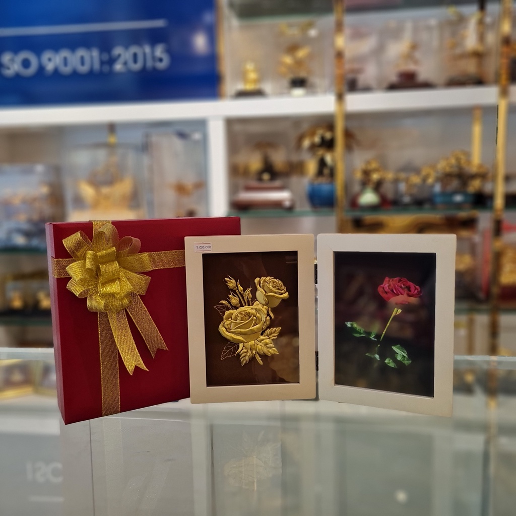 KHUNG ẢNH HOA HỒNG TÌNH YÊU (15X20CM) - quà tặng vợ, quà tặng bạn gái, quà 20/10, quà 8/3, quà valentine, quà giáng sinh
