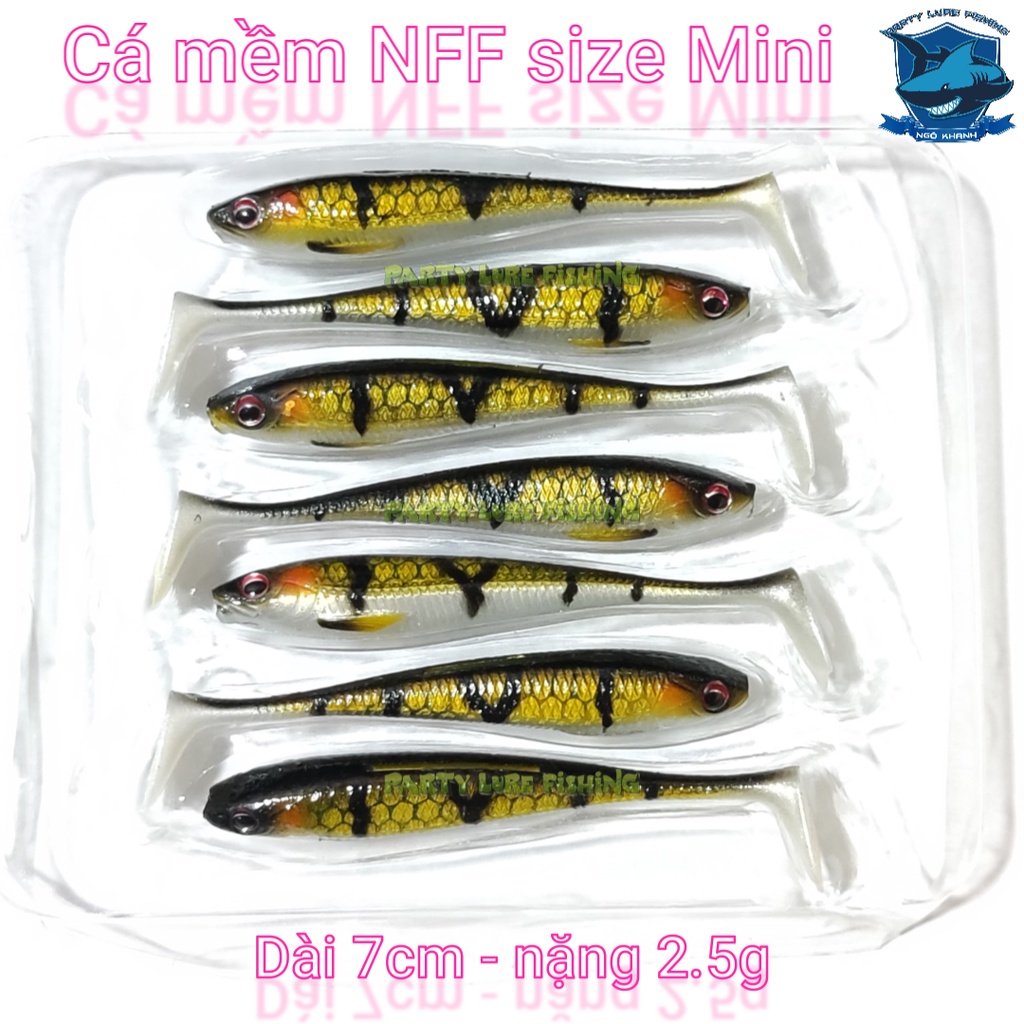 Cá mềm NFF size Mini - Mồi câu cá lóc, chẽm... Size 7cm - nặng 2.5g