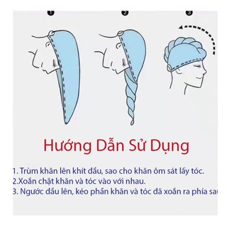 KHĂN Ủ TÓC - LAU KHÔ - THẤM HÚT NƯỚC CHO TÓC