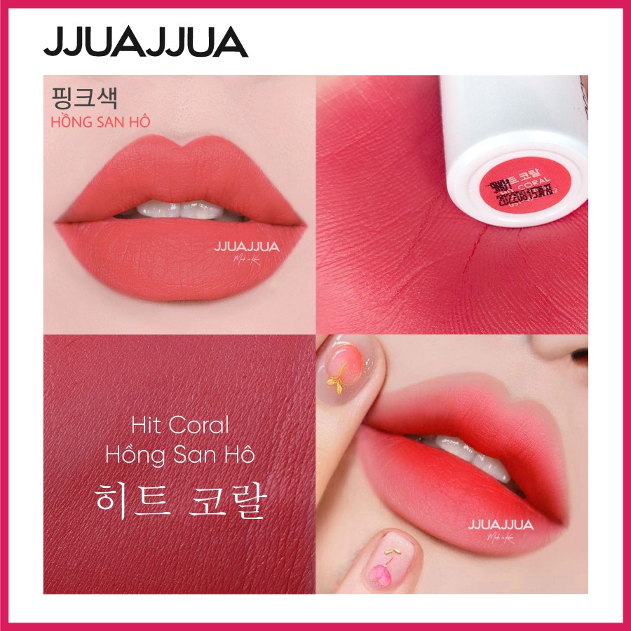 SON THỎI LÌ JJUAJJUA HIT CORAL (HỒNG SAN HÔ) | WebRaoVat - webraovat.net.vn