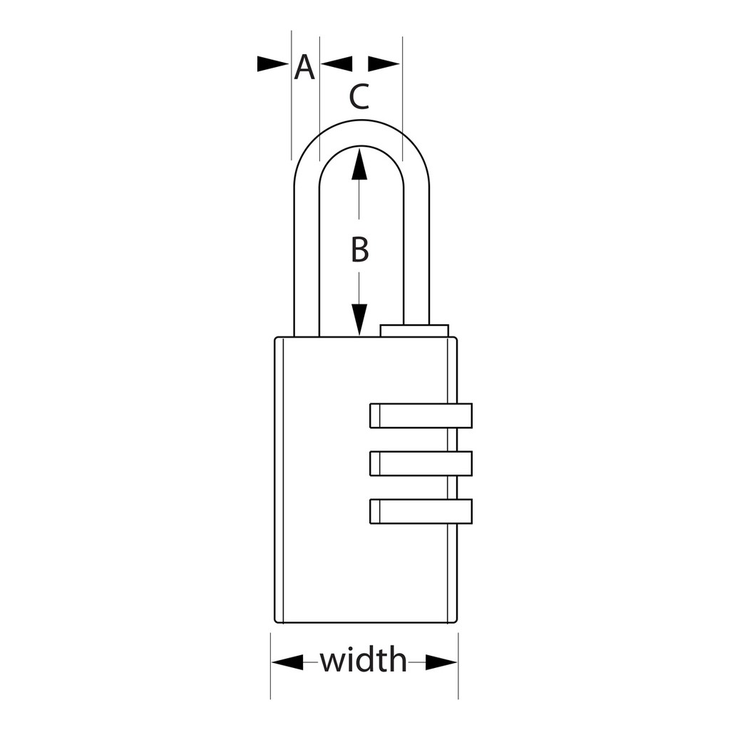 [Hỏa tốc HCM] Ổ khóa số Master Lock 7620 D thân nhôm 20mm dùng khóa vali hành lý - MSOFT