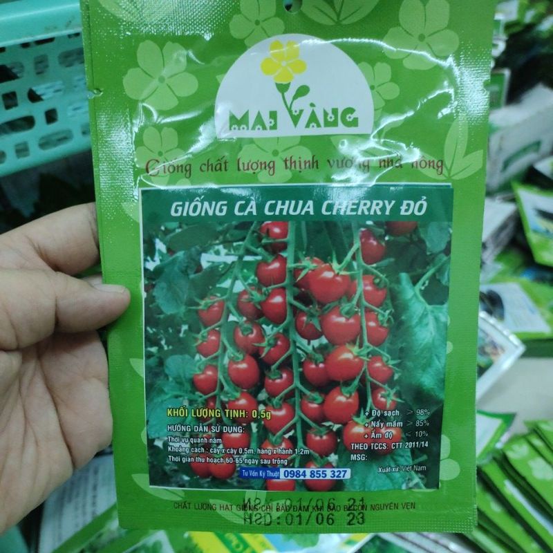 [Gói 0.5g] Hạt giống Cà Chua cherry đỏ