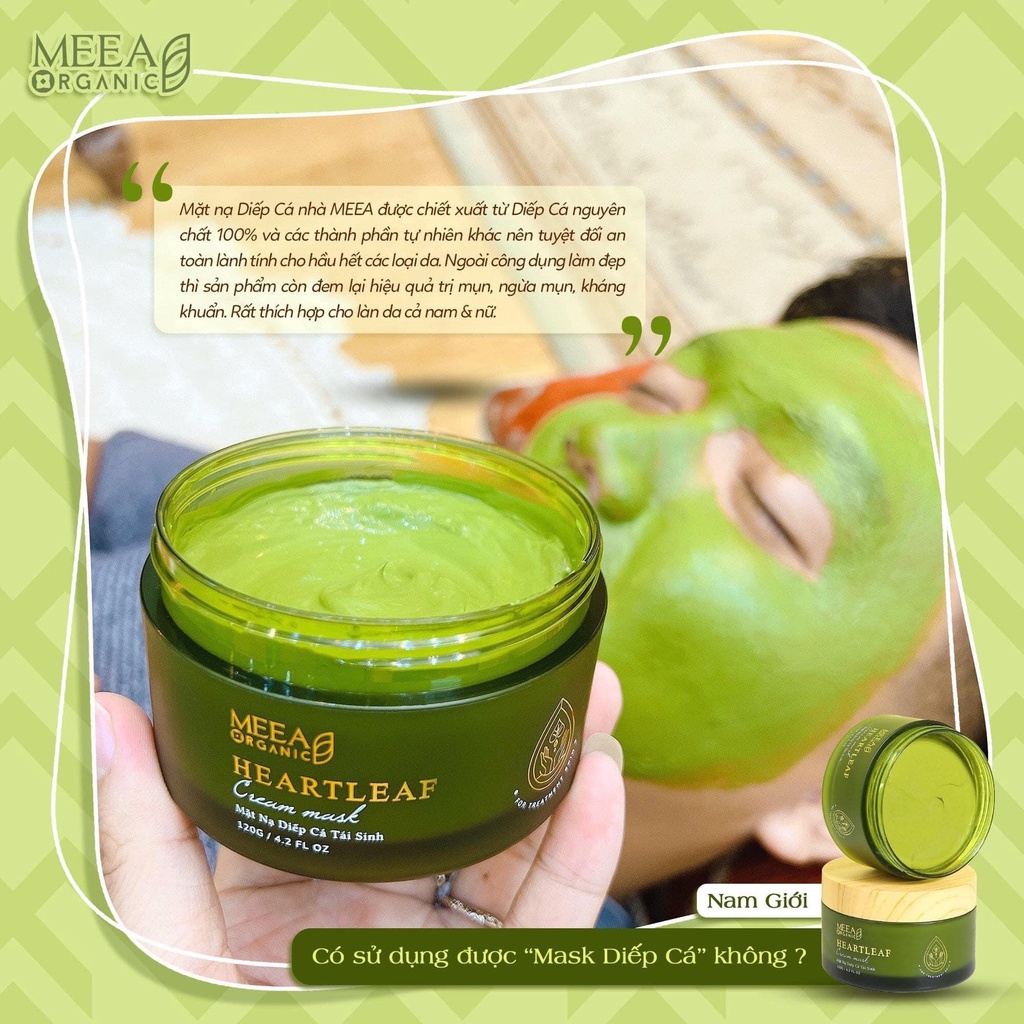 MẶT NẠ DIẾP CÁ TÁI SINH MEEA ORGANIC CHÍNH HÃNG