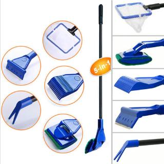Set dụng cụ vệ sinh hồ cá/cào sỏi tảo/gắp cây thủy sinh sạch sẽ 5 trong 1