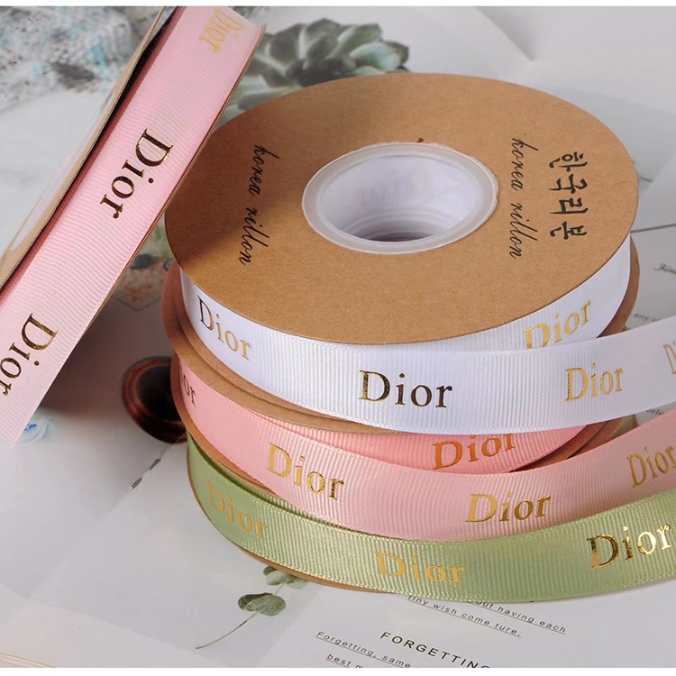 Dây ruy băng in chữ YSL, HERMES, MAC, CHANEL, DIOR - YSL, Lancome, Miumiu