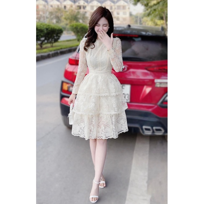 (FREE SHIP) HÀNG THIẾT KẾ MẪU MỚI ĐẦM REN THIẾT KẾ TRẮNG TINH KHÔI DỰ TIỆC ĐI CHƠI CỰC HOT PU HHP
