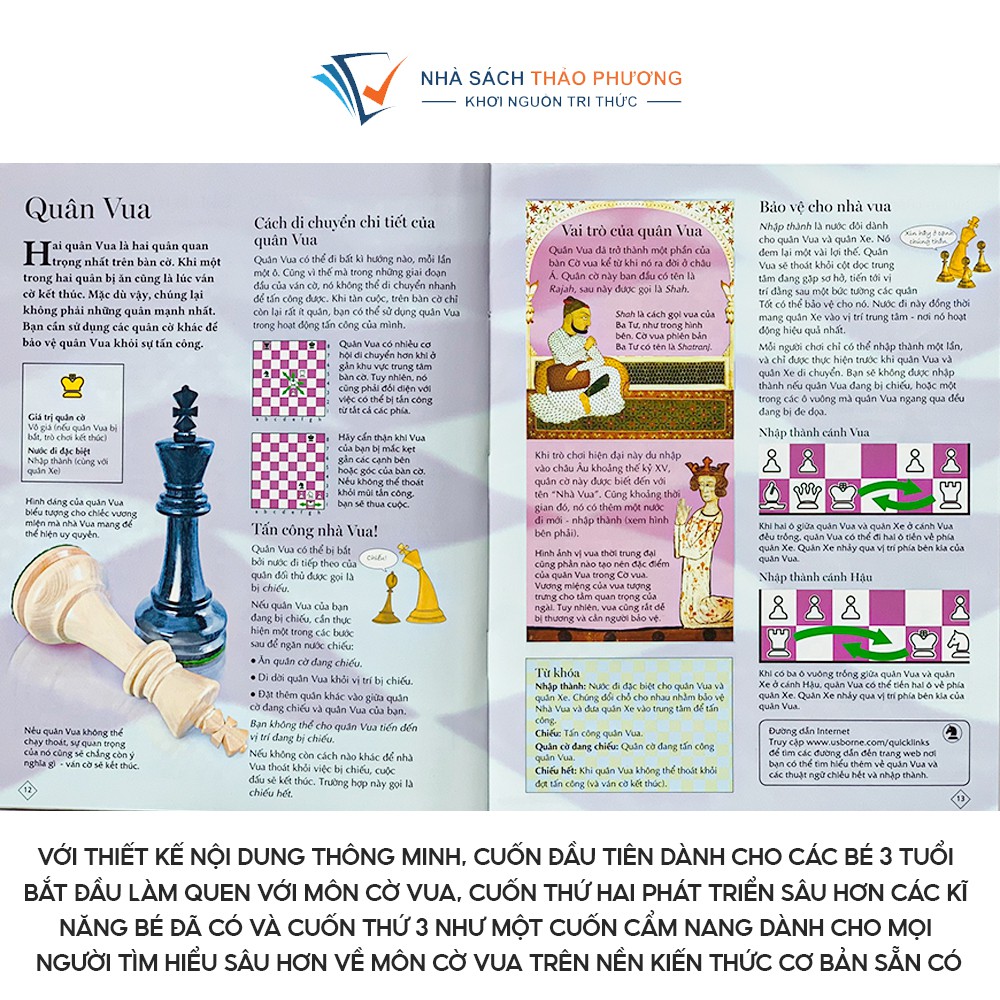 Sách - Chơi cờ vua cùng bé phát triển tư duy, tăng khả năng tập trung, ghi nhớ cho trẻ