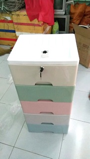 Tủ nhựa 5 tầng khoá