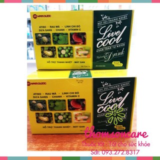 Live Cool - Bột sủi thanh nhiệt - Dùng cho người nhiệt miệng, nóng trong, mụn nhọt