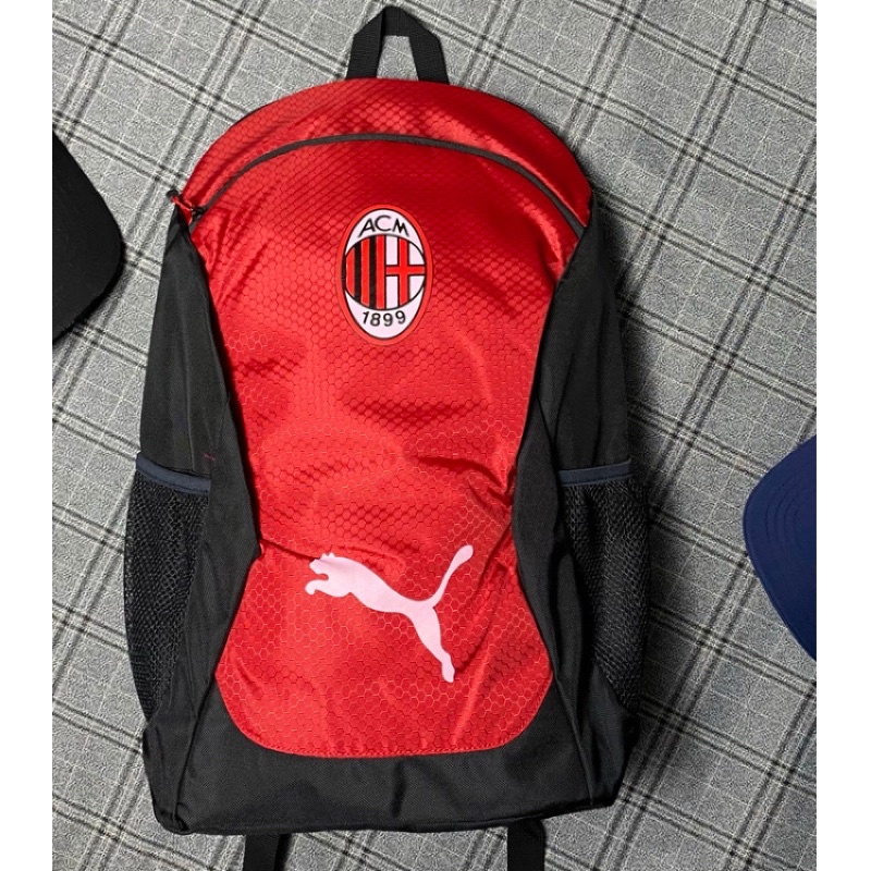 Ba Lô Thể Thao Puma Logo Câu Lạc Bộ Bóng Đá Ý A.C Milan - Balo Đi Học Nam Nữ Đựng Laptop Làm Việc Và Du Lịch MR BEAN