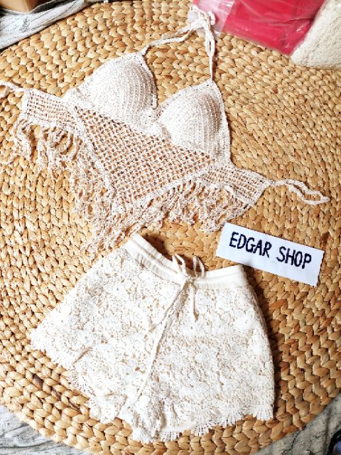 [CÓ VIDEO] Bikini Len Móc 3 Món Bikini ren đi biển, ẢNH THẬT SÀN | BigBuy360 - bigbuy360.vn