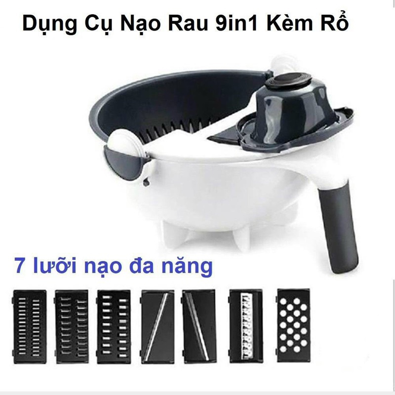 Dụng Cụ Gọt Bào Sợi Rau Củ 9in1 Đa Năng