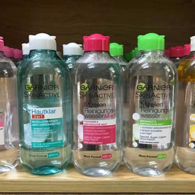 Nước tẩy trang Garnier Đức không cồn 3in1 400ml