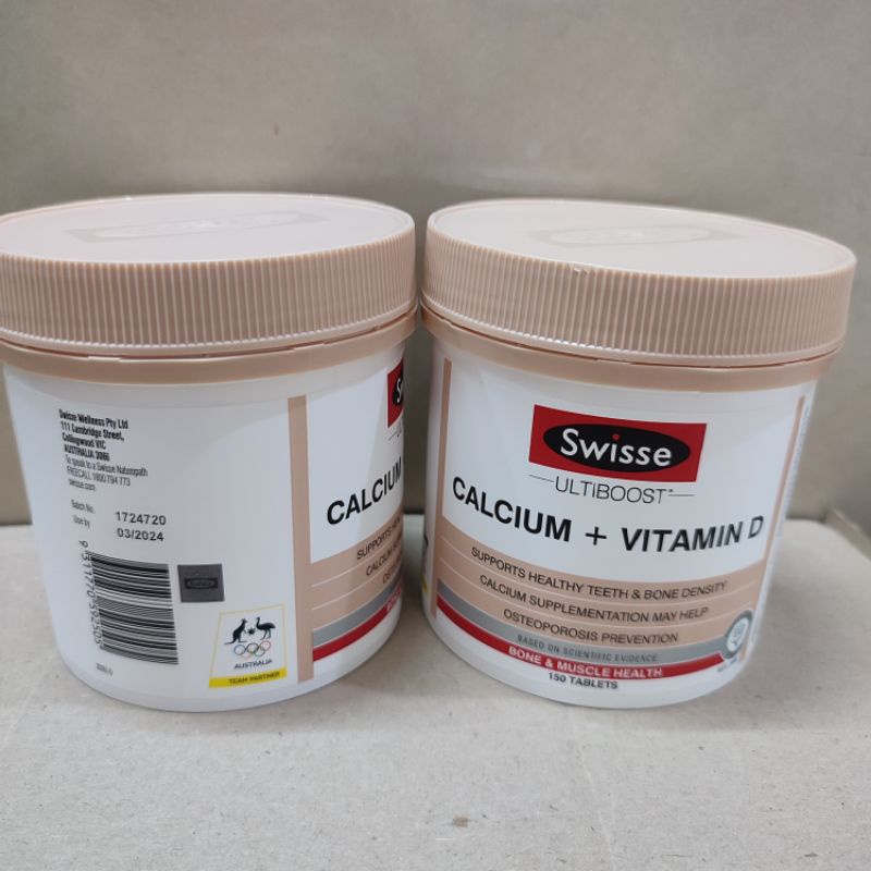 Viên uống bổ sung Calcium + Vitamin D của Swisse 150 viên
