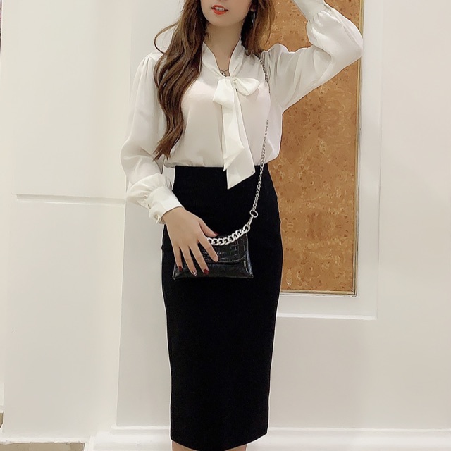 Chân Váy Bút Chì Dài Qua Gối 68cm