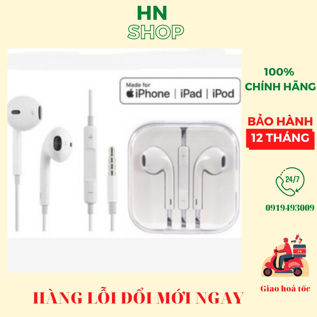 TAI NGHE IP 6 6S CHÍNH HÃNG cam kết chất lượng CHÍNH HÃNG BH 12 TH