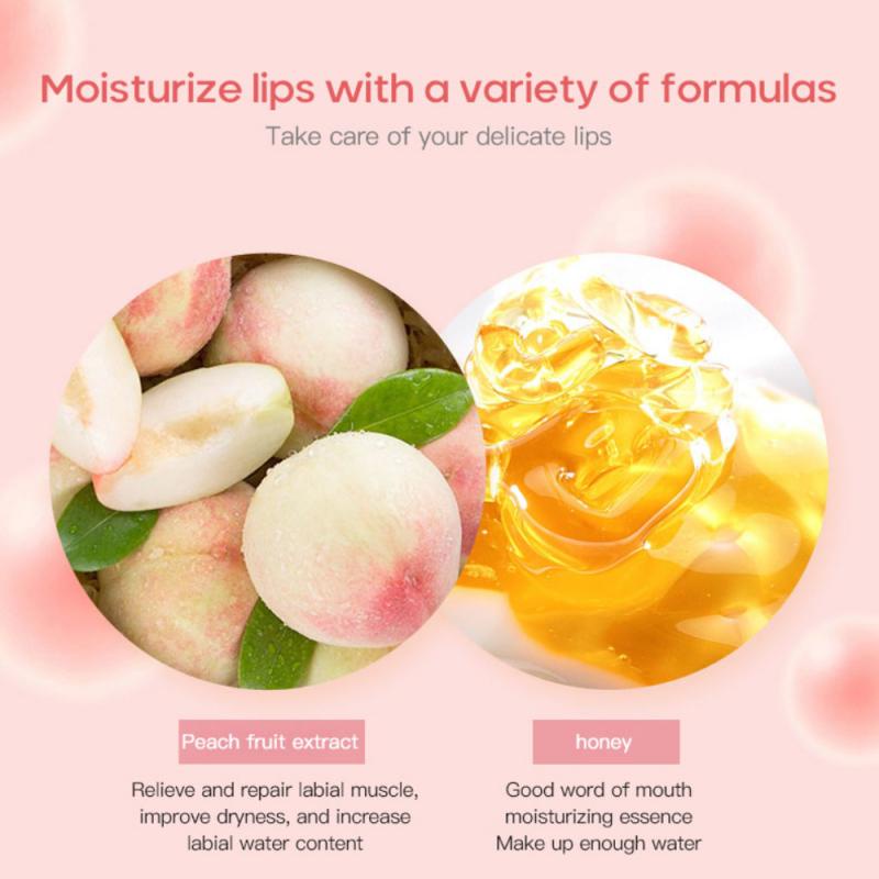 1 Thỏi Son Dưỡng Môi Hương Đào Tự Nhiên Dưỡng Ẩm Lâu Trôi