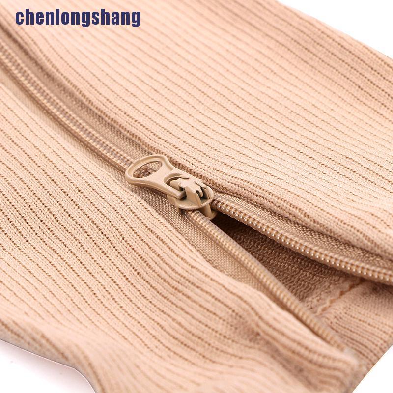 1 Đôi Vớ Nén Hở Ngón Chân Có Khóa Kéo Giảm Đau