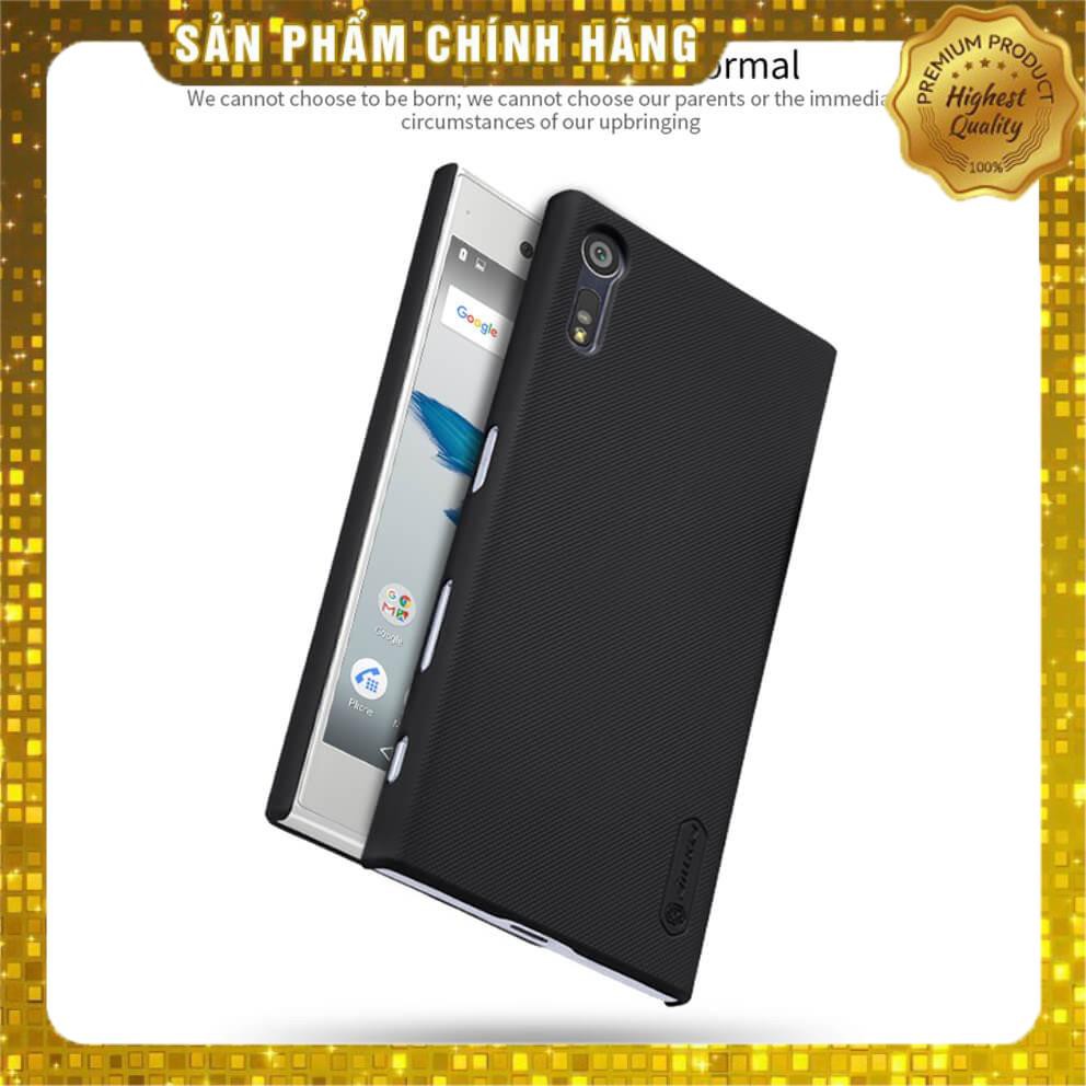 Ốp Lưng sần siêu Chống Sốc Chính Hãng Nillkin Cho Sony Xperia XZ / XZs (Kèm giá đỡ hoặc miếng dán từ tính)