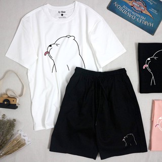 [UNISEX] Combo Áo Thun Cotton 100% + Quần Short Kaki 3 Gấu We B.are Bears