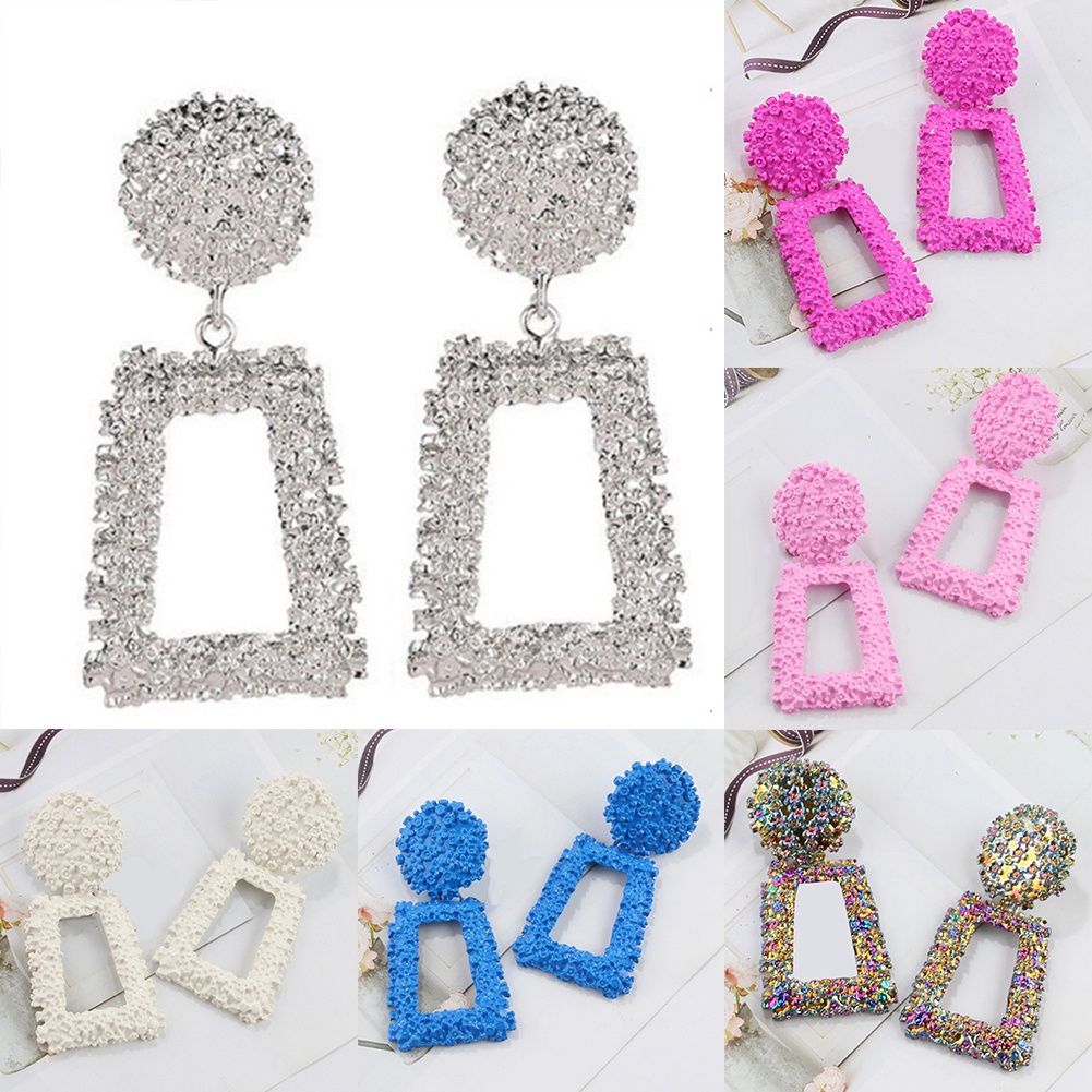 Hoa Tai Dáng Dài Hình Thoi Thời Trang Cho Nữ