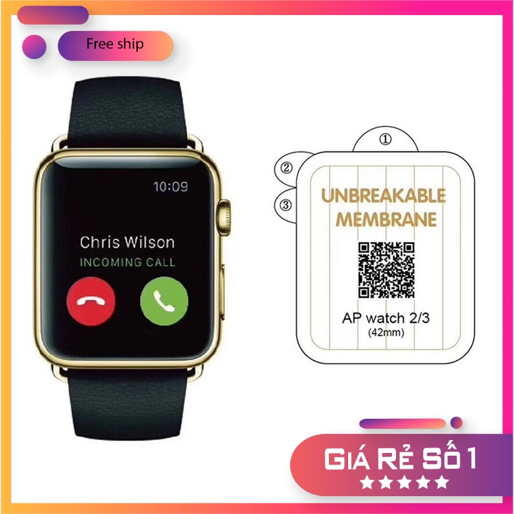 Miếng dán cường lực PPF cho Apple Watch Seri 1/2/3/4/5/6/7, đồng hồ thông minh T500, W6, HW12, HW22 Pro, M16, M26 Plus..