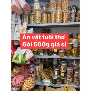 Đồ ăn vặt tổng hợp giá sỉ rẻ nhất - Đồ ăn vặt ngon gói 500g