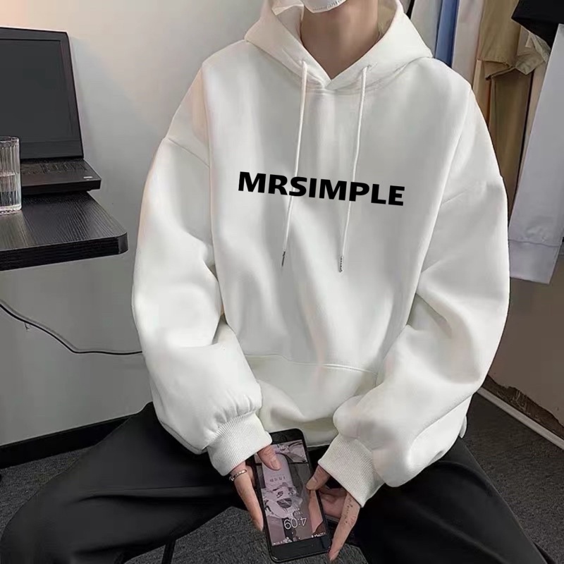 Áo Hoodie Nỉ Bông Túi Bụng Dài Tay MRSIMPLE Kèm Video Cận Chất