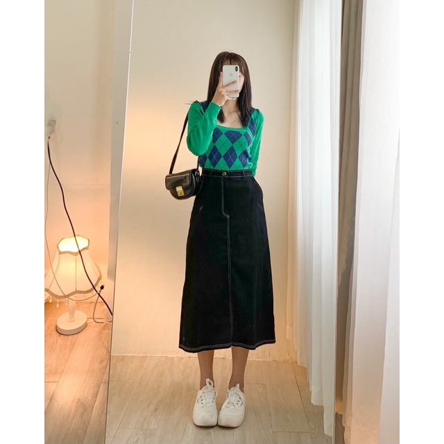 set áo cardigan kèm áo 2s len trám