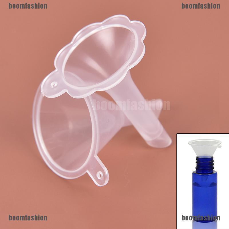 Set 10 Phễu Nhựa Nhỏ Dễ Thương Dùng Chiết Dung Dịch Dầu / Nước Hoa Trong Phòng Thí Nghiệm
