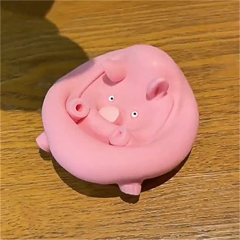 Lợn dẻo cute bóp tay xả stress, heo dẻo silicone bóp tay cảm xúc
