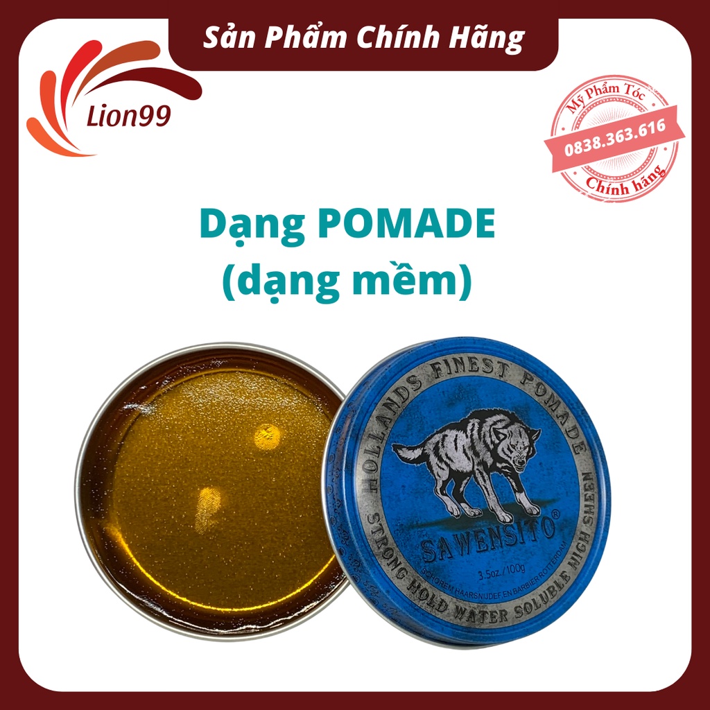Sáp vuốt tóc nam tạo kiểu tóc SAWENSITO 100gr giữ nếp tóc bồng đẹp