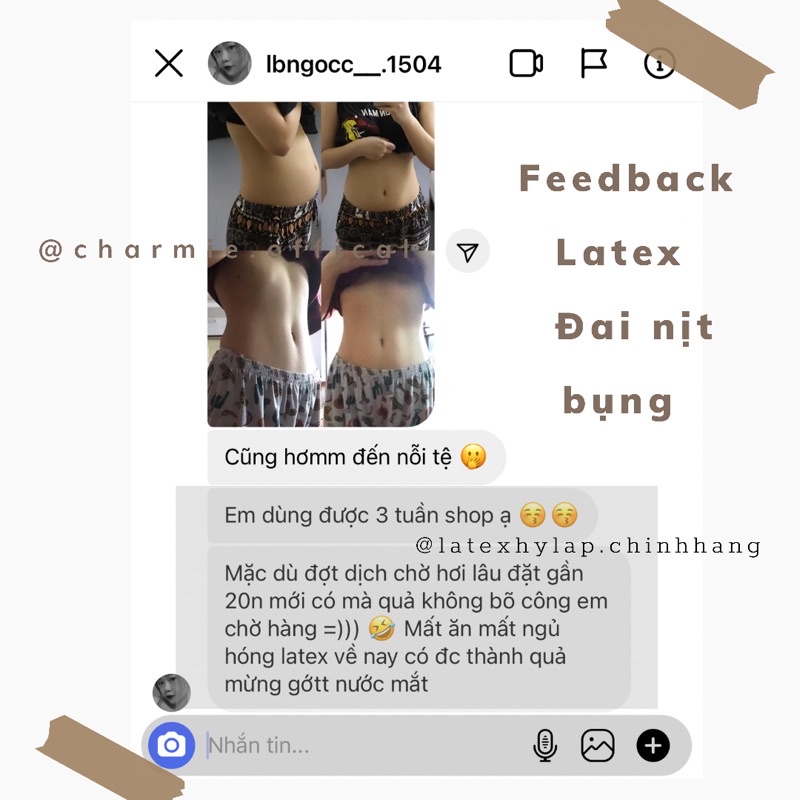 Đai nịt bụng Latex 25 xương Nguyên tấm - Spring Latex by Charmie | BigBuy360 - bigbuy360.vn