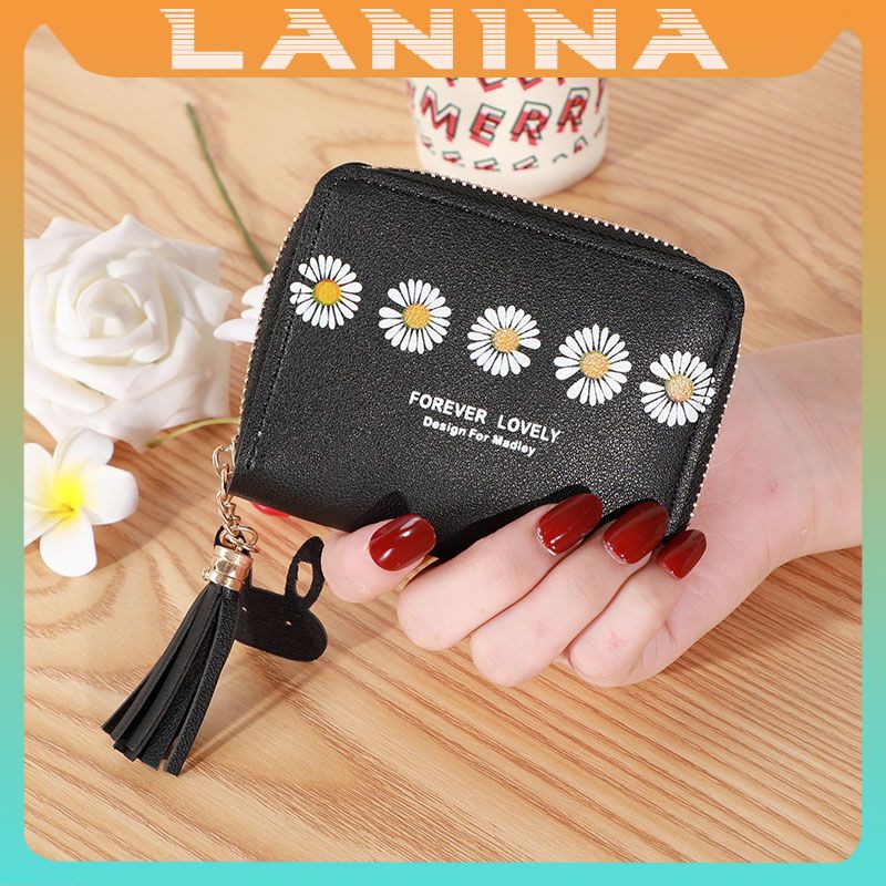 Ví nữ hoa cúc cầm tay mini ngắn cute nhỏ gọn bỏ túi thời trang giá rẻ NG13 | BigBuy360 - bigbuy360.vn