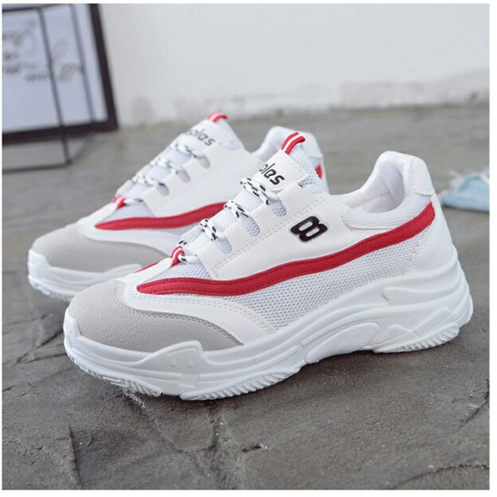 Giày sneaker nữ trắng số 8 huyền thoại cá tính thể thao (mã A077)