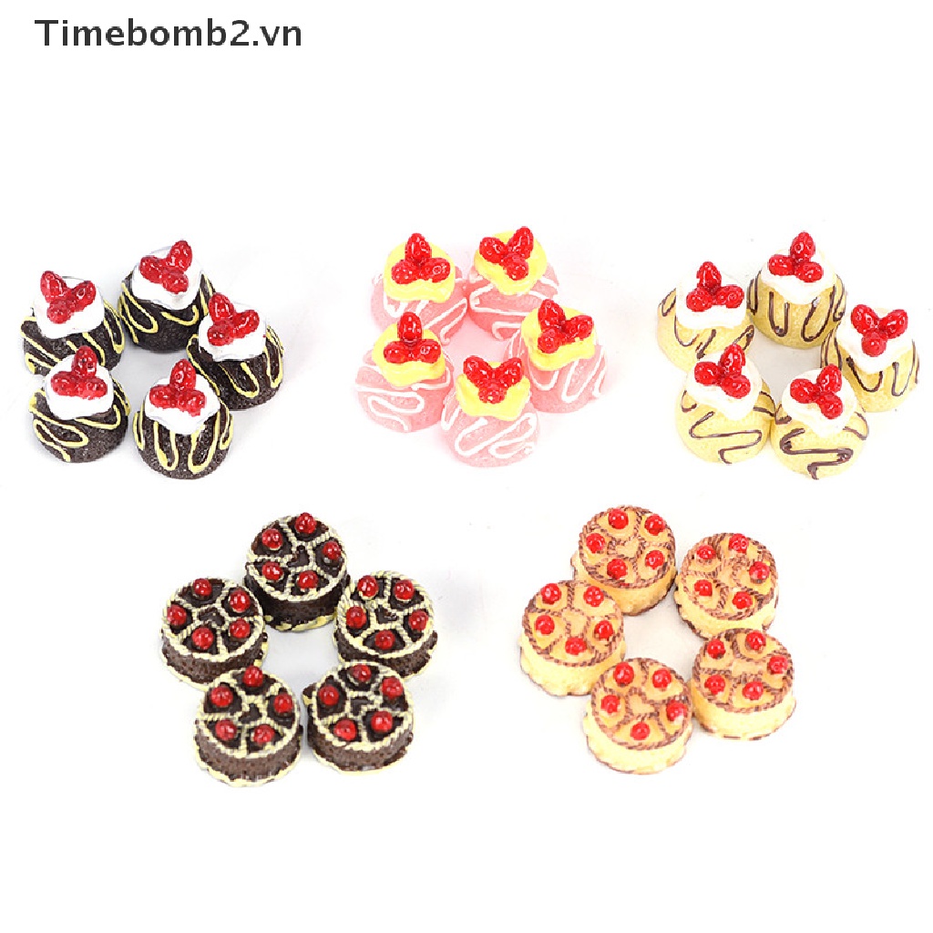 Set 2 / 5 Mô Hình Kem Giả mini Trang Trí