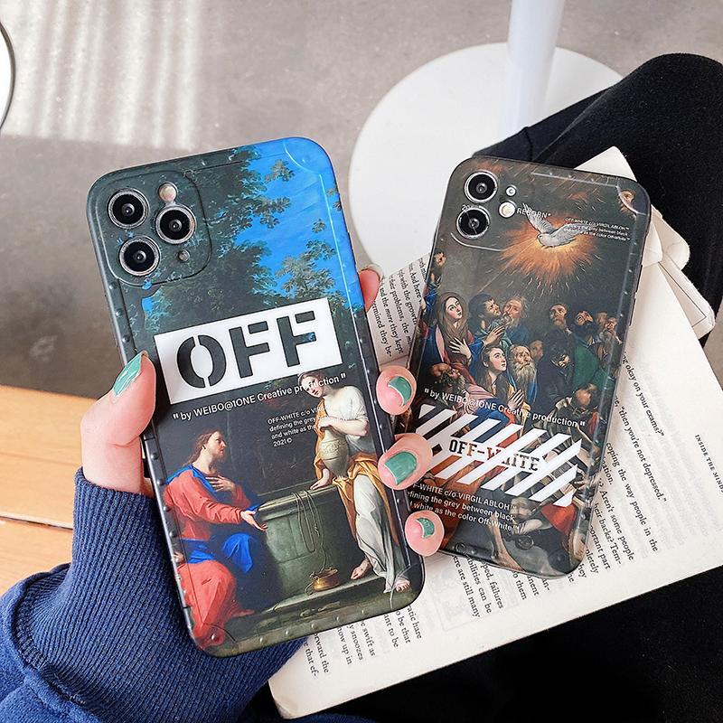 iPhone Case art oil painting of-w protection Creative Matte for iPhone 12 Pro Max X Xs Max XR SE2 78Plus 11 Pro Max Soft Cover