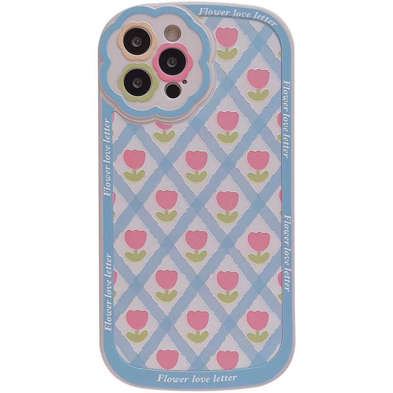 Ốp Điện Thoại Silicon Mềm Họa Tiết Hoa Cho IPhone 12 13 11 Pro Max X Xs Max Xr