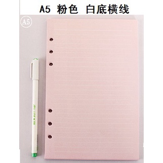 DecorMe Giấy refill màu pastel cho sổ còng 6 lỗ size A5 A6 làm sổ tay, bullet journal