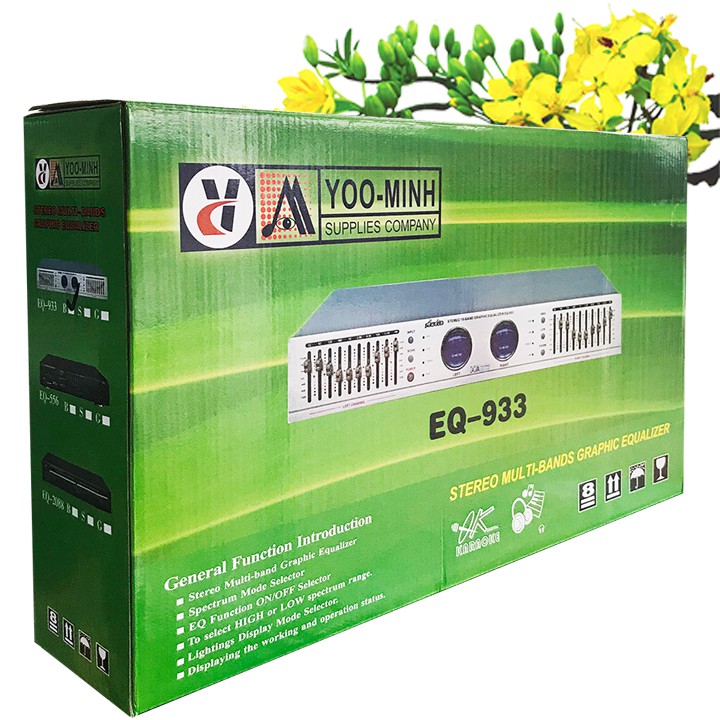 Đầu lọc tiếng Equalizer YooMinh EQ-933 ( Vàng / Đen )