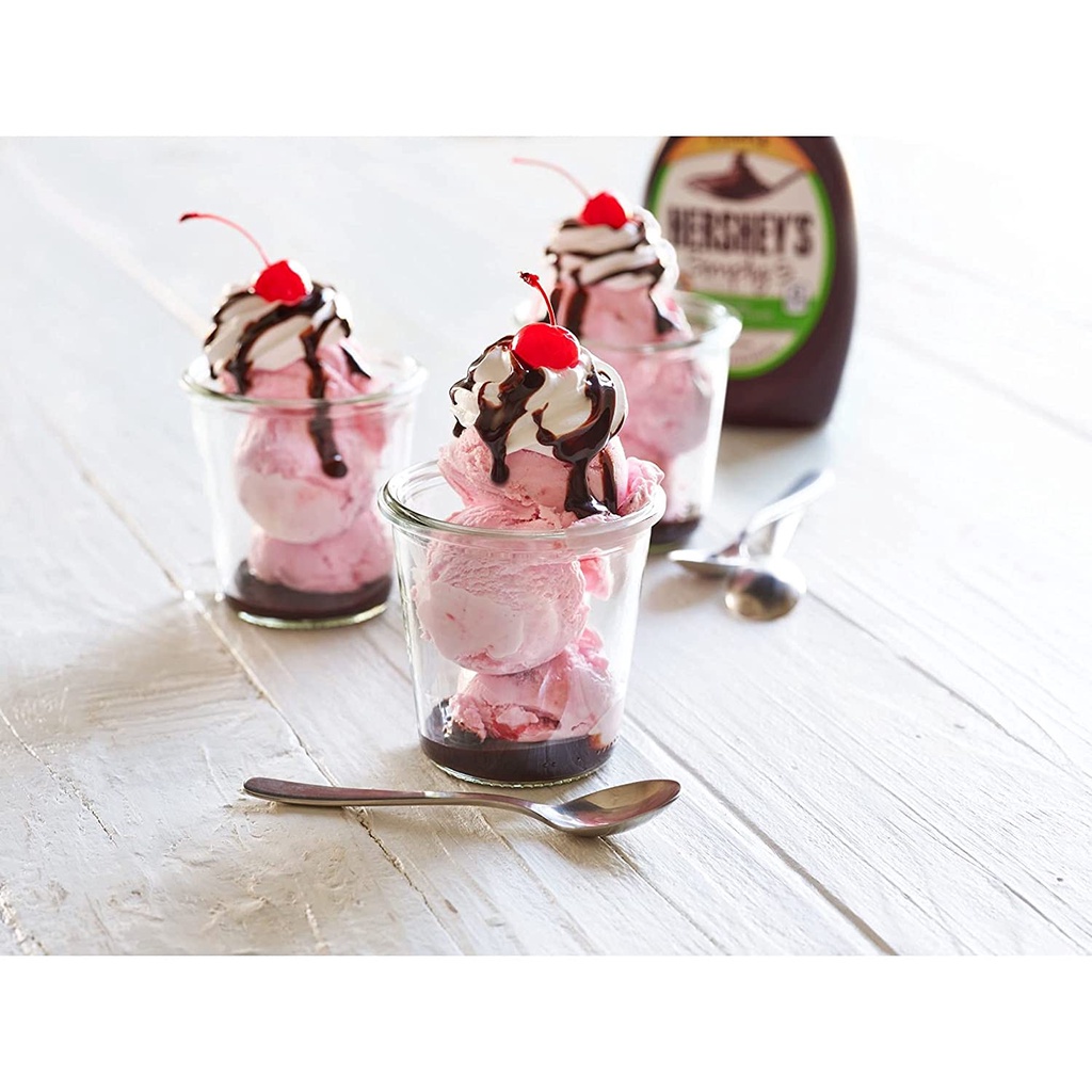 Sốt Socola Siro Hershey's Syrup Chocolate Hàng Mỹ Chai Siêu To Khổng Lồ 1.36kg Nguyên Liệu Pha Chế
