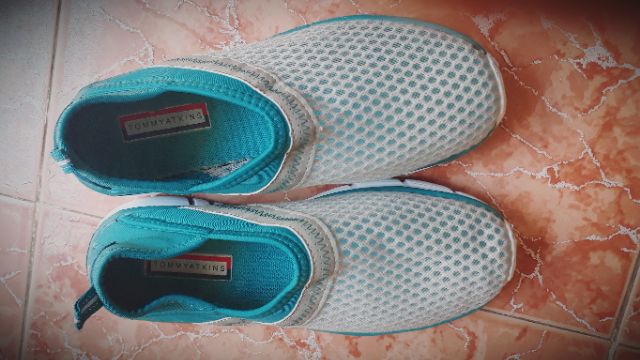 Giày slip on lưới nhẹ Tommy atkins màu mint