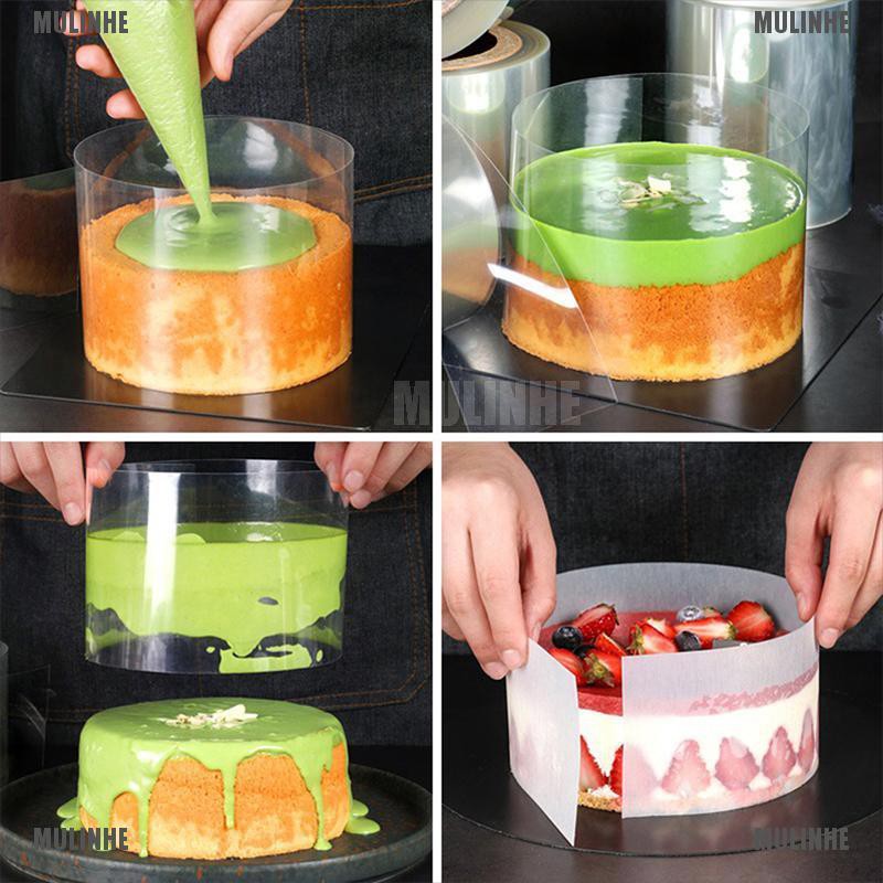 Cuộn Băng Keo Trong Suốt 8 / 10cm Dùng Trang Trí Bánh Kem Tiện Dụng