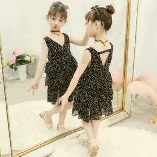 Combo 2 váy chấm bi cho bé gái