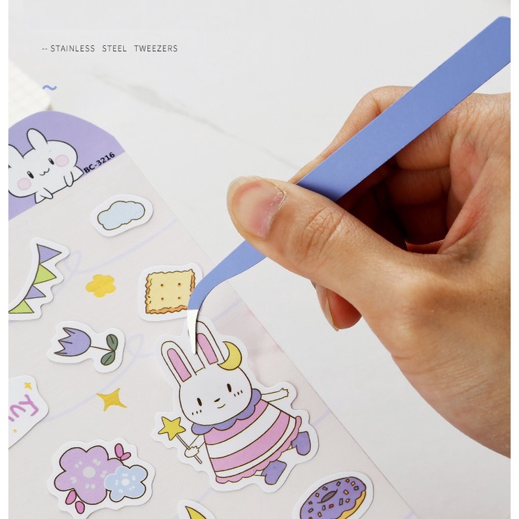 Nhíp gắp Sticker nhiều màu - Gấu Xám