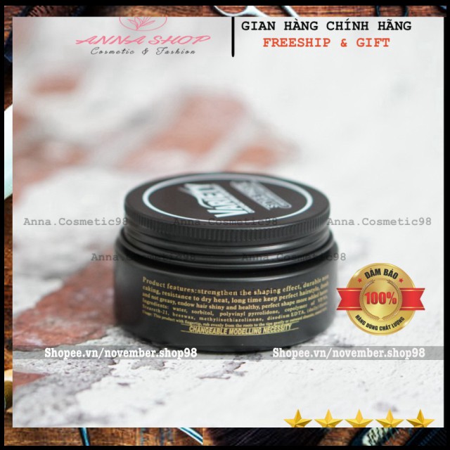 SÁP VUỐT TÓC NAM Variety CHÍNH HÃNG SIÊU GIỮ NẾP  | keo & wax vuốt tóc chính hãng | november